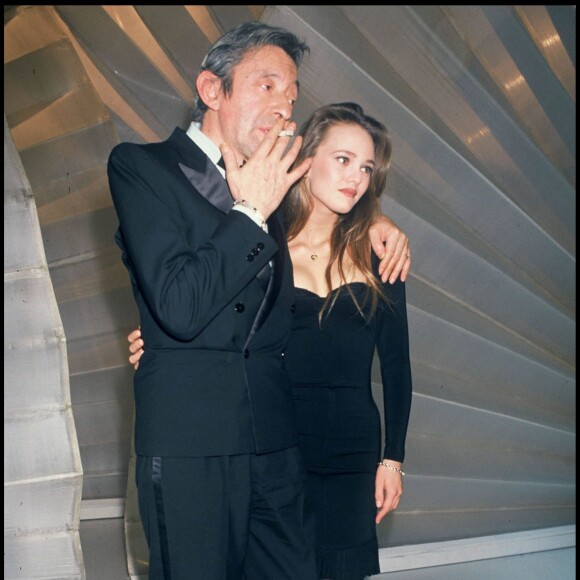 Vanessa Paradis et Serge Gainsbourg lors des Victoires de la musique en 1990