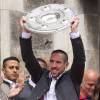 Franck Ribéry - Le Bayern de Munich célèbre sa victoire en Bundesliga et devient champion d'Allemagne pour la 25ème fois.
