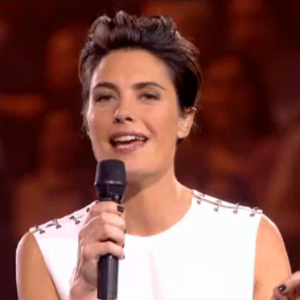 Alessandra Sublet, lors du concert événement des 30 ans de Bercy, à l'AccorHotels Arena à Paris, le vendredi 4 décembre 2015.