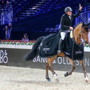 Benjamin Castaldi, vainqueur du du Prix Bang & Olufsen à 1,15 m lors du Longines Masters de Paris le 4 décembre 2015 à Villepinte © Christophe Bricot