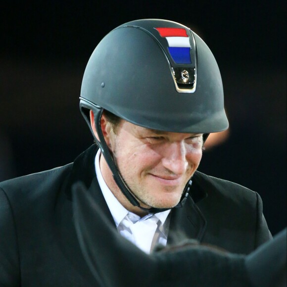 Benjamin Castaldi, vainqueur du du Prix Bang & Olufsen à 1,15 m lors du Longines Masters de Paris le 4 décembre 2015 à Villepinte © Christophe Bricot