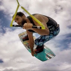 Christophe, le petit ami de Marine Lorphelin, à Tahiti en 2015.