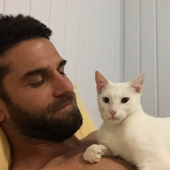 Christophe, le petit ami sexy de Marine Lorphelin, à Tahiti en 2015.