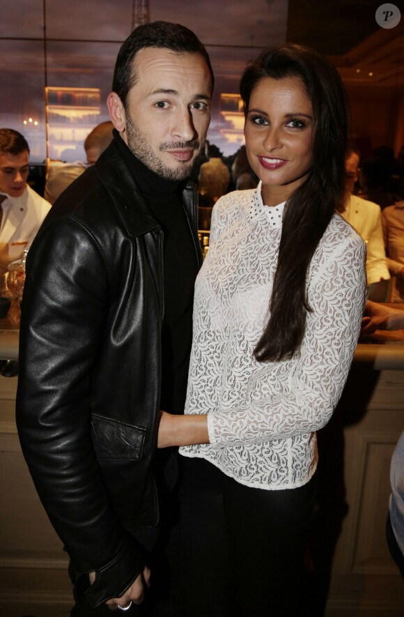 Exclusif - Malika Menard et son compagnon Michael Cohen à la soirée Ninoo Party au Bar du Bristol, Hotel Le Bristol, à Paris le 8 décembre 2015