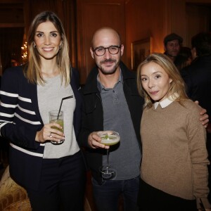 Exclusif - Alexandra Rosenfeld, Cartman et sa femme Aurelia à la soirée Ninoo Party au Bar du Bristol, Hotel Le Bristol, à Paris le 8 décembre 2015