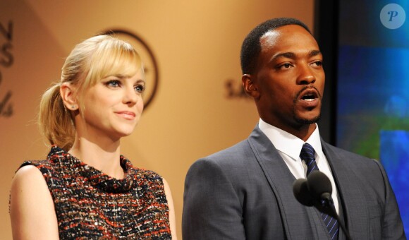 Anna Faris et Anthony Mackie lors des nominations des 22e Screen Actors Guild Awards à Los Angeles, le 9 novembre 2015.