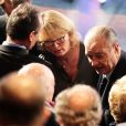 Jacques et Claude Chirac - Cérémonie de remise du Prix pour la prévention des conflits de la Fondation Chirac au musée du quai Branly. Paris, le 21 Novembre 2013