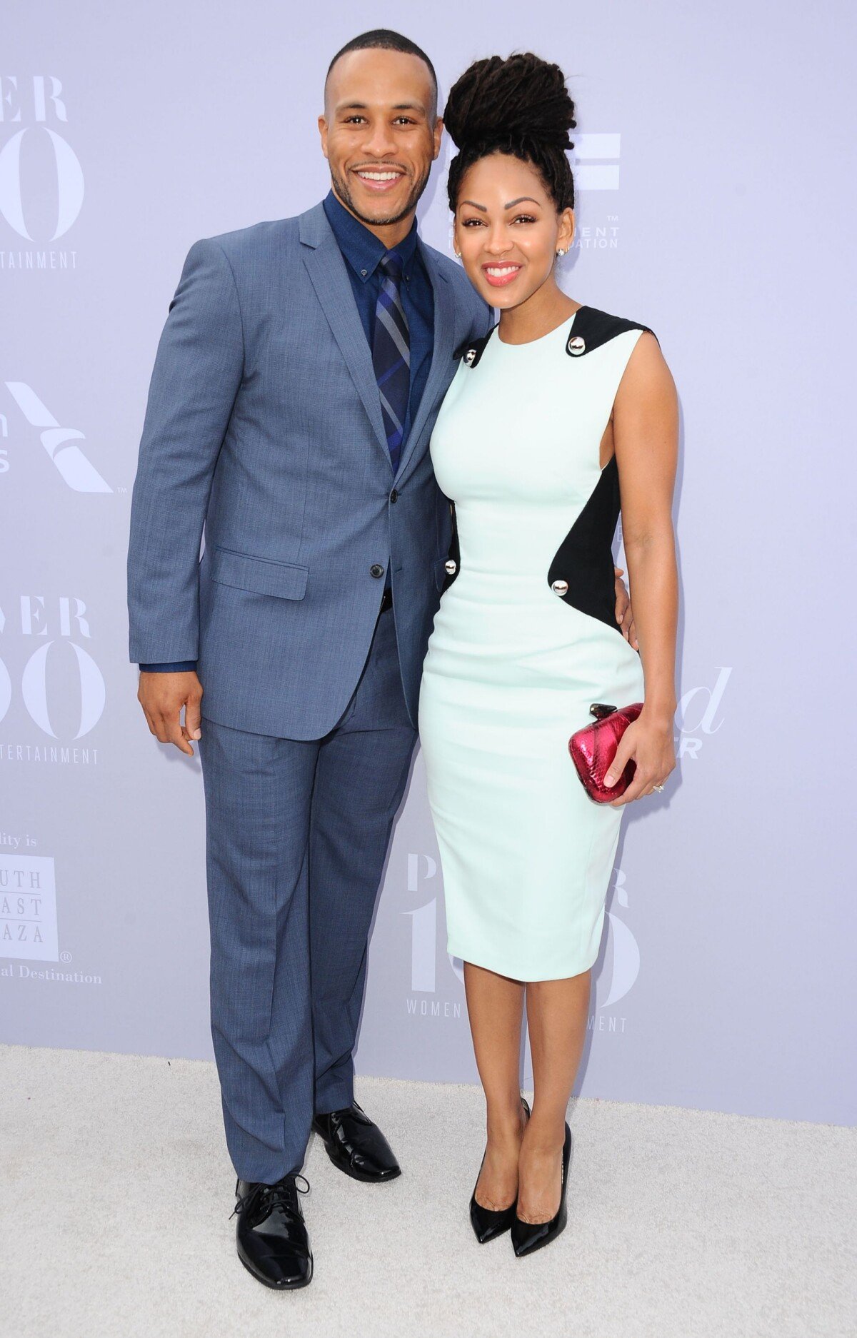 Photo : Meagan Good et son mari DeVon Franklin assistent au déjeuner ...