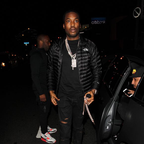 Meek Mill - Arrivée des people à l'anniversaire du rappeur French Montana à West Hollywood, le 10 novembre 2015
