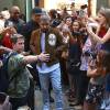 Le rappeur Drake à la sortie du défilé "Kanye West x Adidas" à New York, le 16 septembre 2015.