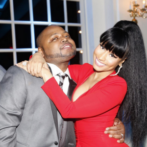 Nicki Minaj et son frère Jelani Marak au mois d'août 2015.