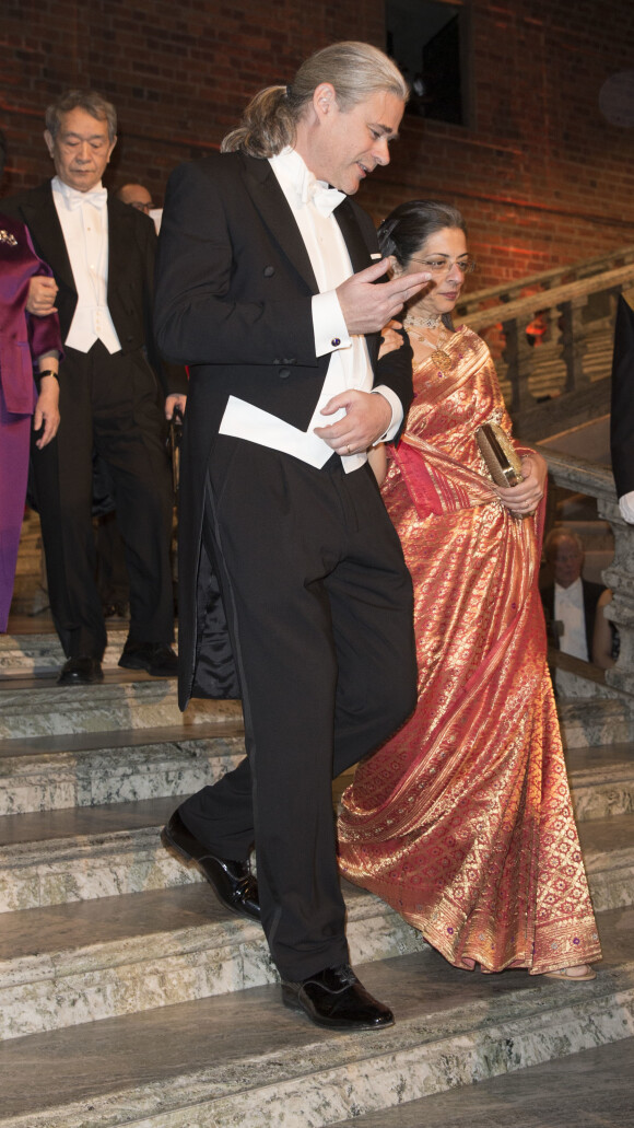 Richard Friberg et Sabeeha Merchant - Dîner de gala en l'honneur des Prix Nobel à Stockholm, le 10 décembre 2015.