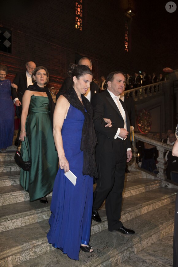 Stefan Löfven et Kirsty Duncan - Dîner de gala en l'honneur des Prix Nobel à Stockholm, le 10 décembre 2015.