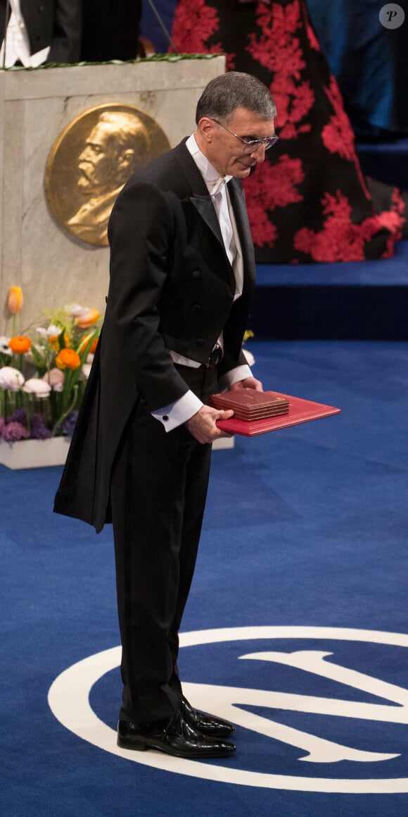 Aziz Sancar (prix Nobel de la chimie) - La famille royale de Suède au dîner de gala en l'honneur des Prix Nobel à Stockholm, le 10 décembre 2015.