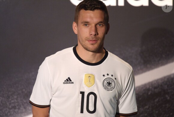 Lukas Podolski à Berlin, le 9 novembre 2015.