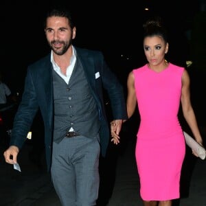 Eva Longoria et son compagnon Jose Antonio Baston sont allés dîner au restaurant italien Giorgio Baldi, avec les Beckham, à Los Angeles. Le 2 avril 2015