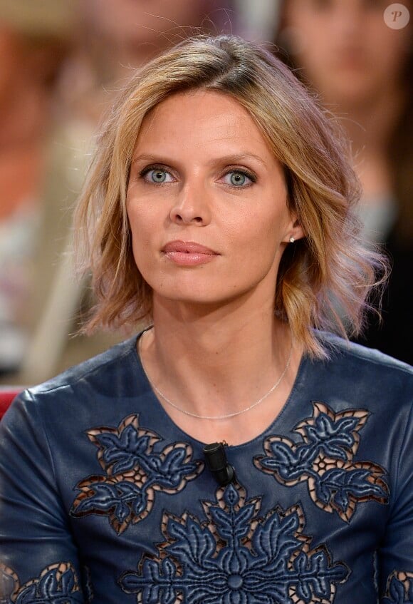 Sylvie Tellier Enregistrement de l'émission "Vivement Dimanche" à Paris le 29 avril 2015.