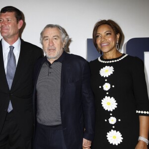 James Packer, Robert De Niro et sa femme Grace Hightower à la première de 'Joy' au Ziegfeld Theatre à New York, le 13 décembre 2015.