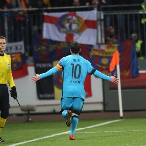 Lionel Messi lors du match entre le Bayer Leverkusen et le FC Barcelon à la BayArena de Leverkusen, le 9 décembre 2015