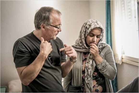 Philippe Faucon, Soria Zeroual sur le tournage du film Fatima.