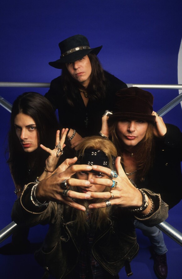 Bobby Dall, Rikki Rockett, Bret Michaels, Richie Kotzen de Poison en 1992.