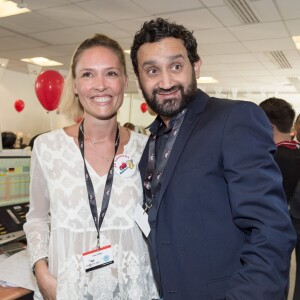 Lilou Fogli et Cyril Hanouna - 11e édition du "BGC Charity Day" à Paris le 11 septembre 2015 en mémoire aux 658 collaborateurs du groupe BGC partners (leader mondial du courtage interbancaire) disparus il y a 14 ans dans les attentats du World Trade Center le 11 septembre 2001.