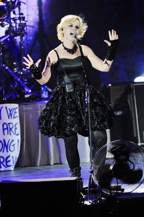 Dolores O'Riordan des Cranberries en concert à Padova, le 28 octobre 2012.