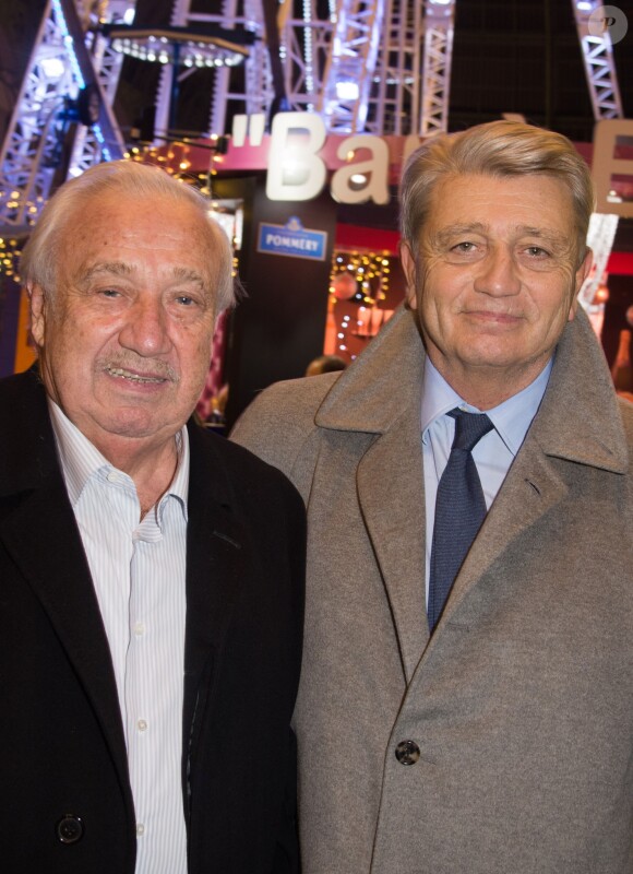 Marcel Campion et Alain Madelin - Inauguration de la 3e édition de "Jours de Fêtes" au Grand Palais à Paris, le 17 décembre 2015.