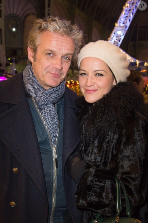 David Brecourt et sa compagne Alexandra - Inauguration de la 3e édition de "Jours de Fêtes" au Grand Palais à Paris, le 17 décembre 2015.