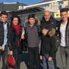 Zinedine Zidane avec sa femme Véronique et leurs enfants avant de partir pour les vacances de Noël - 23 décembre 2015
