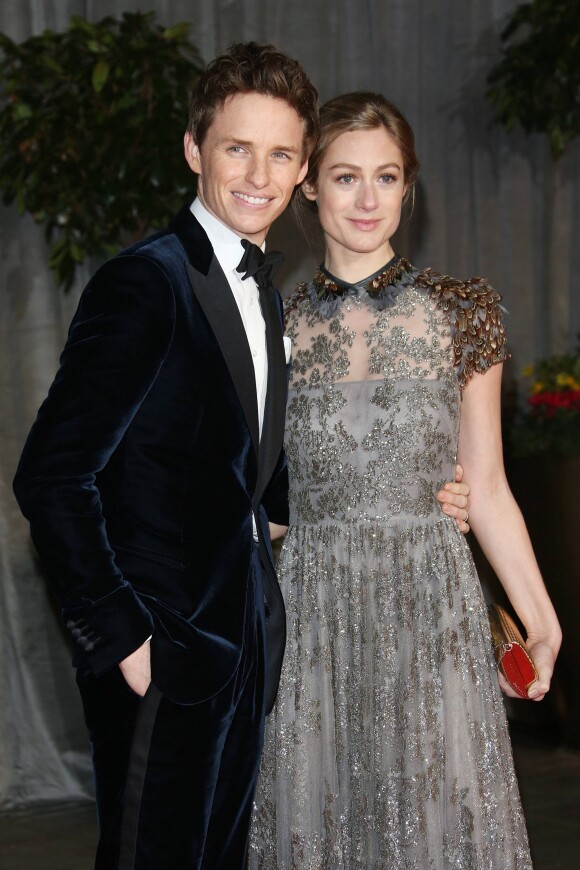 Eddie Redmayne et sa femme Hannah Bagshawe arrivant à l'after-party officielle des "British Academy of Film and Television Arts" (BAFTA) 2015 à Londres, le 8 février 2015.