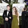 Eddie Redmayne et sa femme Hannah Bagshawe - 72e cérémonie annuelle des Golden Globe Awards à Beverly Hills, le 11 janvier 2015.