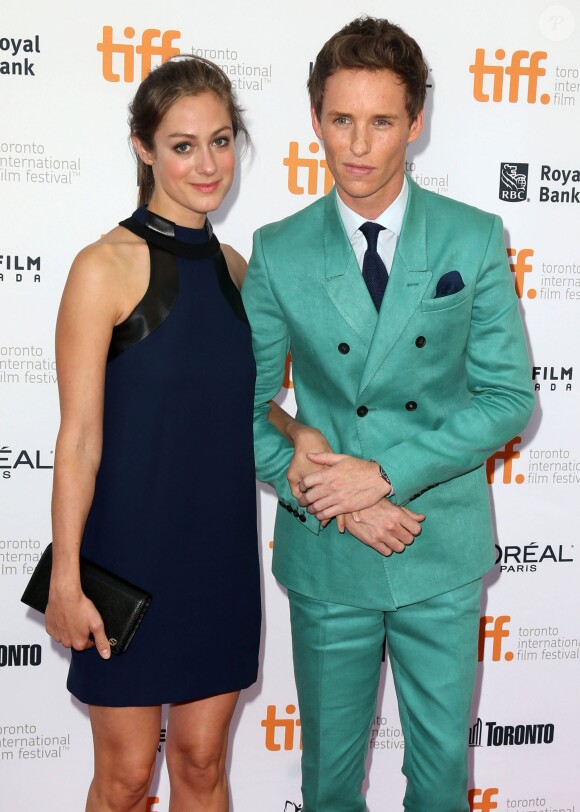 Eddie Redmayne et sa compagne Hannah Bagshawe - Première du film "The Theory of Everything" lors du festival international du film de Toronto le 7 septembre 2014