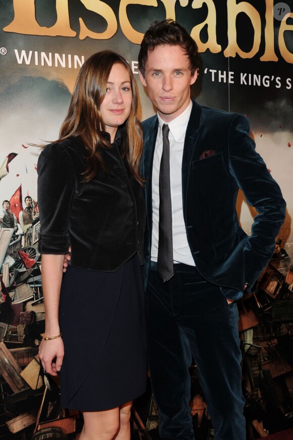 Eddie Redmayne et sa petite amie Hannah Bagshawe à Londres, le 5 décembre 2012.