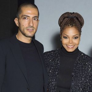Janet Jackson et son mari Wissam Al Mana - People au defile Giorgio Armani pret-a-porter Automne-Hiver 2013/2014 pendant la fashion week de Milan, le 25 fevrier 2013.