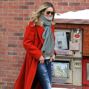 Exclusif - Elle Macpherson à Aspen, le 17 décembre 2015.