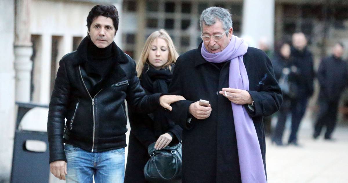 Garde Du Corps De Jean Paul Belmondo Exclusif - Jean-Luc Lahaye et Patrick Balkany aux obsèques d'Alan