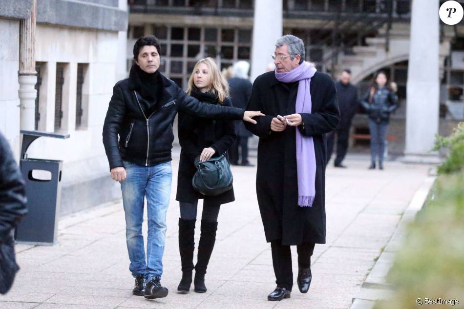 Garde Du Corps De Jean Paul Belmondo Exclusif - Jean-Luc Lahaye et Patrick Balkany lors des obsèques d'Alan