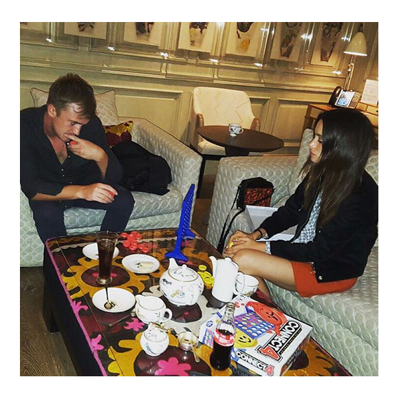 Tom Felton et sa chérie Jade Olivia / photo postée sur le compte Instagram de l'acteur au mois d'août 2015.