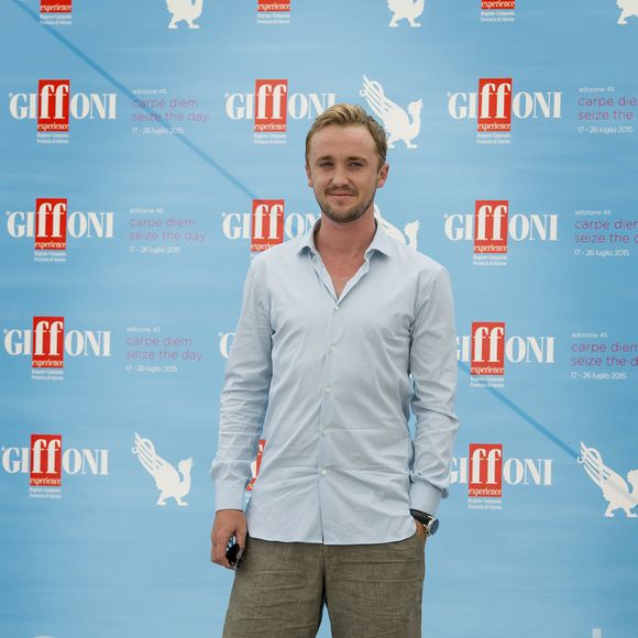 Tom Felton lors d'un photocall au festival du film de Giffoni. Le 21 juillet 2015