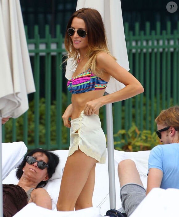 Tom Felton et sa petite amie Jade Olivia en vacances a Miami le 29 decembre 2012.