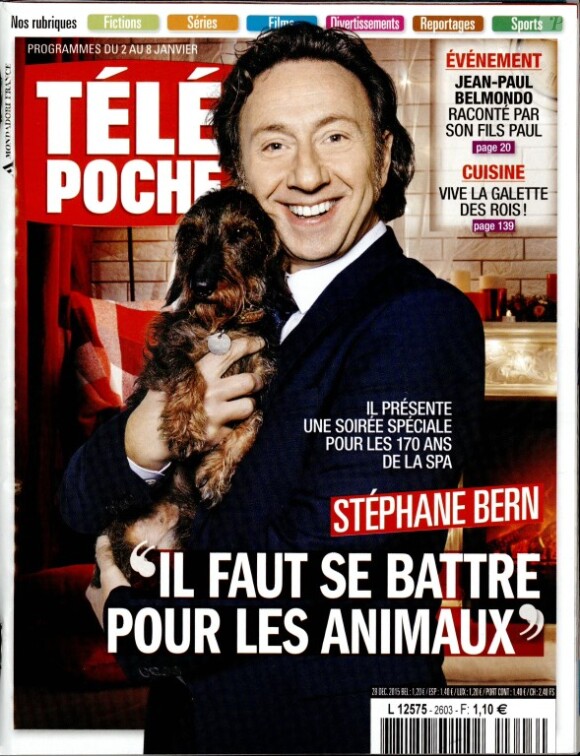 Magazine "Télé Poche" en kiosques le 28 décembre 2015.