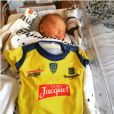 Le nouveau-né de Daniel Kotze, le pilier de l'ASM - Photo publiée le 1er janvier 2016