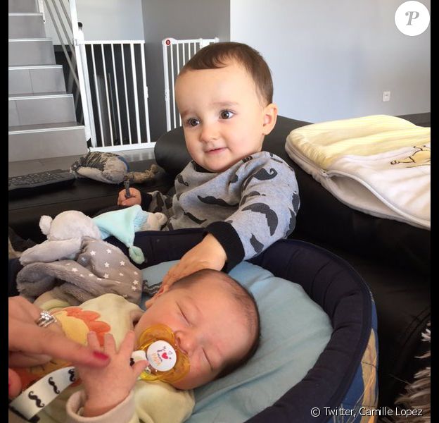 Marius et Victor, les enfants de Camille Lopez, ouvreur de l'ASM et du XV de France - Photo publiée le 3 janvier 2016