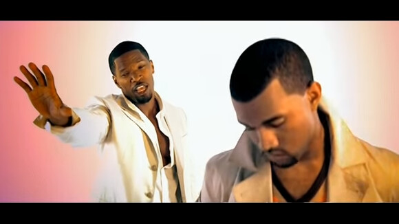 Kanye West et Jamie Foxx dans "Gold Digger". 2005.