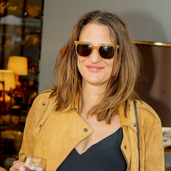 Camille Cottin enceinte - Soirée "Grand Fooding S. Pellegrino" au marché Paul Bert Serpette à Saint-Ouen, le 6 juin 2015.