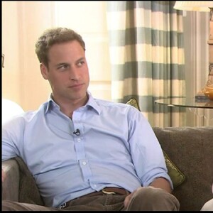 Le prince William et le prince Harry interviewés le 29 juin 2007 avant le concert à Wembley en hommage à leur mère Diana, disparue 10 ans plus tôt.