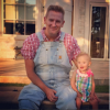 Rory Feek et sa fille Indiana - Photo publiée le 26 septembre 2015