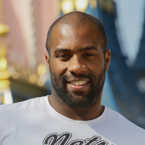 Teddy Riner - Photocall "Fête Givrée" à Disneyland Paris à Marne-la-Vallée le 30 mai 2015