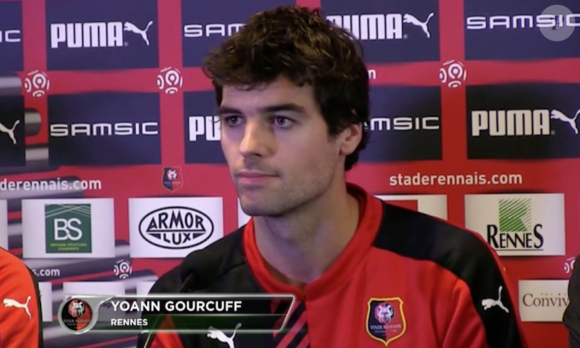 Yoann Gourcuff présenté à la presse en tant que joueur de Rennes le 12 janvier 2016.